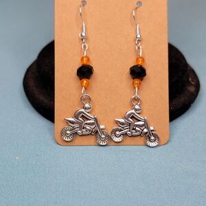Earrings Motocross Motorcycle Race Fans Race Day Racing KTM